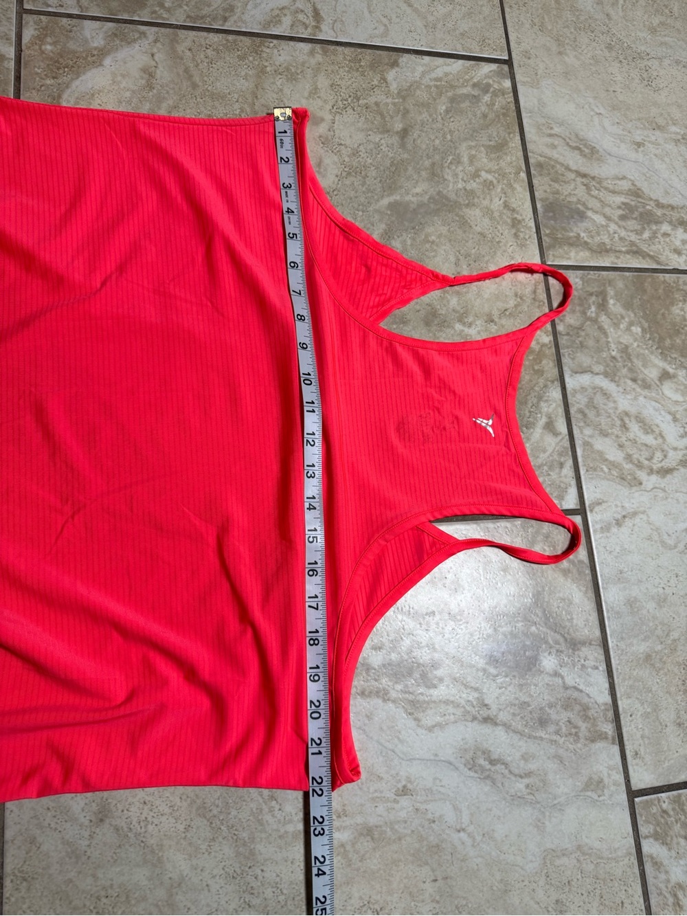Old Navy Neon Pink Drawstring Racerback Tank - Picture 4 of 6